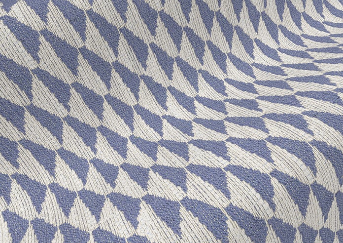 Jaipur, Cobalt - Motorised Roman Blind - Image 4